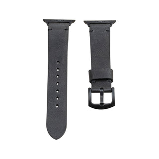 Asfalt Spor Apple Watch Deri Kordon - Siyah İp