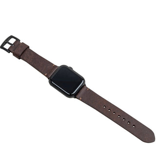 Pueblo Kahve Spor Apple Watch Deri Kordon - Kahve İp