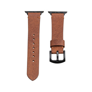 Pueblo Tütün  Spor Apple Watch Deri Kordon - Tütün İp